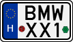 license plates of Hungary, Vanity Plates (1990)