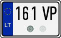License plate of Lithuania, Motorcycles