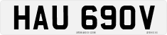 License plate of the United Kingdom, 1963 year system