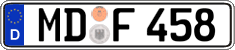 German license plate, Regular plates