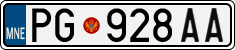 License plate of Montenegro, Trailers