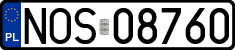 License plates of Poland, Regular car plates