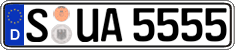 German license plate, Regular plates