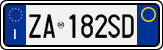 License plate of Italy, Cars (1994 year series)