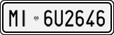 License plate of Italy, Cars (1927 year series)