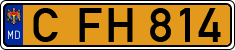 License plate of Moldova, Public transport (1992)