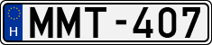 license plates of Hungary, Cars (1990)