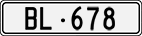 License plate of Switzerland, Cars