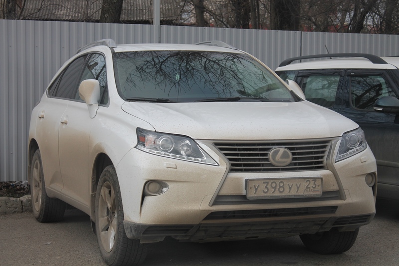 у 398 уу 23, Lexus RX 3rd gen (AL10), facelift, 2012–2015