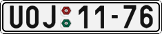 License plate of the Czech Republic, Cars (1960)