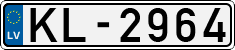 License plate of Latvia, Regular car plates