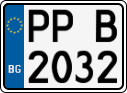 License plate of Bulgaria, Motorcycles