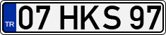 License plate of Turkey, Regular plates