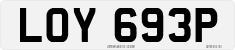 License plate of the United Kingdom, 1963 year system