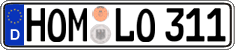 German license plate, Regular plates