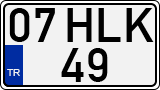 License plate of Turkey, Regular plates