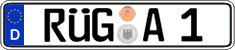 German license plate, Regular plates