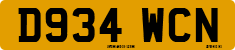 License plate of the United Kingdom, 1983 year system