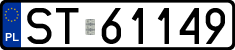License plates of Poland, Regular car plates