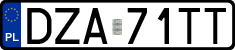 License plates of Poland, Regular car plates