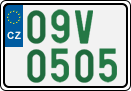 License plate of the Czech Republic, Oldtimers (2001)