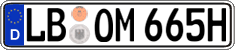 German license plate, Plates for oldtimers (type 
