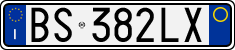 License plate of Italy, Cars (1994 year series)