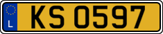 License plate of Luxembourg, 2003 year system