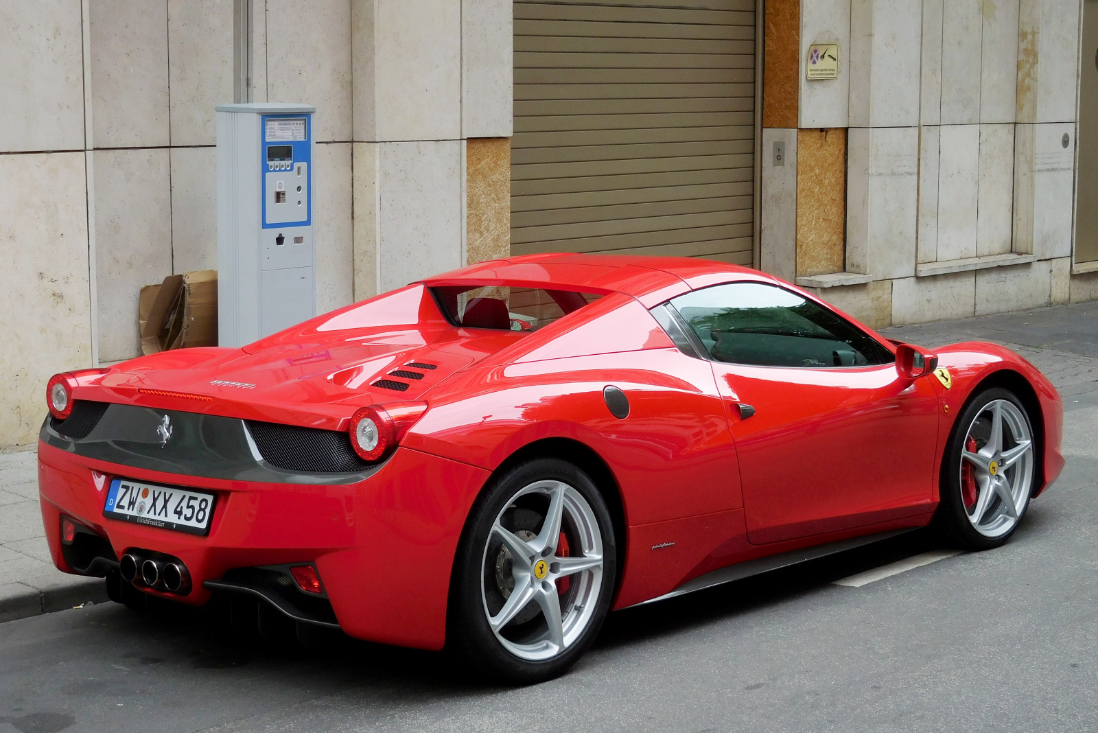 ZW XX 458, Ferrari 458 1st gen Spider (F142), 2011–2015