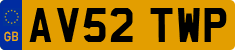 License plate of the United Kingdom, 2001 year system