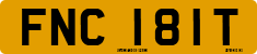 License plate of the United Kingdom, 1963 year system