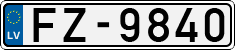 License plate of Latvia, Regular car plates