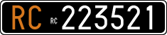 License plate of Italy, Cars (1927 year series)