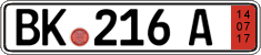 German license plate, Export transit plates
