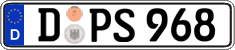 German license plate, Regular plates
