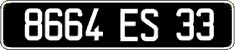French license plate, FNI