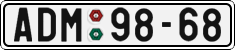 License plate of the Czech Republic, Cars (1960)