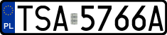 License plates of Poland, Regular car plates