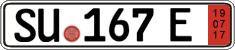 German license plate, Export transit plates