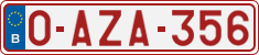 License plate of Belgium, Regular plates (2010)