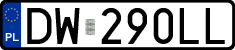 License plates of Poland, Regular car plates