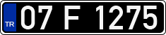 License plate of Turkey, Government and public administrations