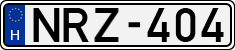 license plates of Hungary, Cars (1990)