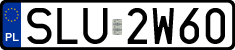 License plates of Poland, Regular car plates