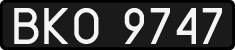 License plates of Poland, 1976 year system