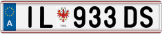 License plate of Austria, Regular plates