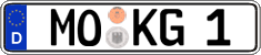 German license plate, Regular plates