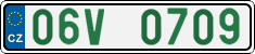 License plate of the Czech Republic, Oldtimers (2001)