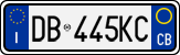 License plate of Italy, Cars (1994 year series)
