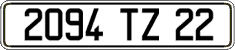 French license plate, FNI